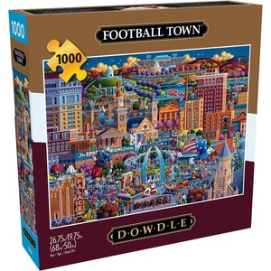 image:imageBuffalo Games  Eric Dowdle  Football Town  1000 Piece Jigsaw Puzzle for Adults  Challenging Puzzle Perfect for Game Nights  Finished Size is 2675 x 1975