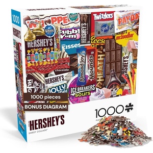 image:imageBuffalo Games  Hersheys Sweet Collage 1000 Piece Jigsaw Puzzle for Adults Colorful Candy Image Made in USA