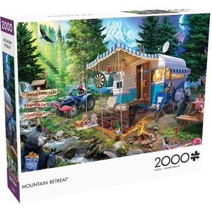 image:imageBuffalo Games  Jeff Haynie  Mountain Retreat  2000 Piece Jigsaw Puzzle for Adults Challenging Puzzle Perfect for Game Nights  Finished Size is 3850 x 2650