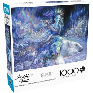 image:imageBuffalo Games  Josephine Wall  Polar Princess  1000 Piece Glitter Jigsaw Puzzle Winter Puzzles for Adults  PrecisionCut Pieces Festive Artwork and Hours of Christmas Fun