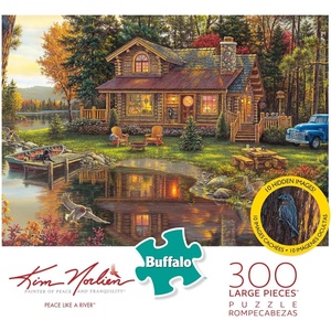 image:imageBuffalo Games  Kim Norlien  Peace Like A River  300 Piece Jigsaw Puzzle for Adults  Large Easy to Hold Pieces  Challenging Puzzle Perfect for Game Nights Finished Size 2125 x 1500