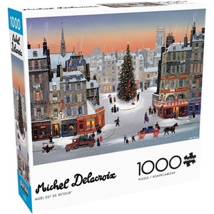 image:imageBuffalo Games  Michel Delacroix  Nol est de Retour  1000 Piece Christmas Jigsaw Puzzle  Colorful Holiday Puzzles for Adults  PrecisionCut Pieces Festive Artwork Winter Fun