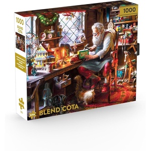 image:imageBuffalo Games  Santa in His Workshop  1000 Piece Jigsaw Puzzle  Premium Gold Collection
