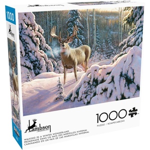 image:imageBuffalo Games  Walking in A Winter Wonderland  1000 Piece Christmas Jigsaw Puzzle  Festive Holiday Puzzles for Adults  PrecisionCut Pieces and Hours of Relaxing Fun