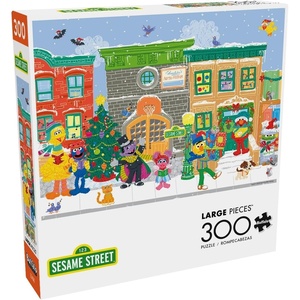 image:imageBuffalo Games 300Piece Jigsaw Puzzle Carolers on Sesame Street  2125 x 15 in  PrecisionCut Interlocking Pieces amp Jigsaw Puzzles 300 Segments  HighResolution Winter Artwork amp Sesame Street Scene