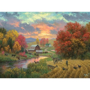 image:imageBuffalo Games Abraham Hunter Golden Retreat 1000 Piece Jigsaw Puzzle  2675 x 1975 in Full Color Poster  Adult Jigsaw 1000 Pieces  Nature Puzzles for Adults  Landscape Scene