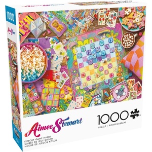 image:imageBuffalo Games Aimee Stewart  Kitschy Game Night  1000 Piece Jigsaw Puzzle for Adults  2675 x 1975 in Multicolor Age 14  Jigsaw Puzzles 1000 Pieces  Full Color Poster  Relaxing Activity