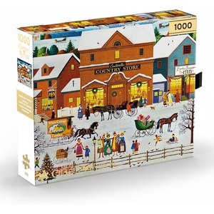 image:imageBuffalo Games Charles Wysocki  Cauldwells Country Store  1000 Piece Jigsaw Puzzle  1975 x 2675 in Gold Collection Ages 14  Adult Jigsaw Puzzles  Bonus Poster  Recycled Chipboard