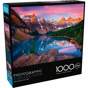 image:imageBuffalo Games Chip Phillips Mountains on Fire 1000 Piece Jigsaw Puzzle  2675 x 1975 in Includes Poster  Puzzles for Adults  Scenic Landscape  Precision Cut Pieces