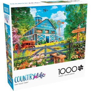 image:imageBuffalo Games Dominic Davison Oak Valley Farm 1000 Piece Jigsaw Puzzle  Country Life Collection 2675 x 1975 in  Jigsaw Puzzles for Adults 1000 Pieces  Recycled Board  Poster Included