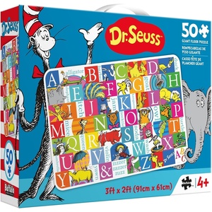 image:imageBuffalo Games Dr Seuss Alphabet 50Piece Floor Puzzle  3 ft x 2 ft  Letter Recognition amp Gifts for Students  Pattern Recognition amp Fun School Supplies