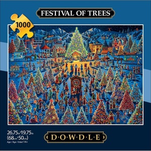 image:imageBuffalo Games Eric Dowdle  Festival of Trees  1000 Piece Jigsaw Puzzle  2675 x 1975 in Ages 14  Bonus Poster  Precision Cut Pieces  Relaxing Jigsaw Puzzles for Adults