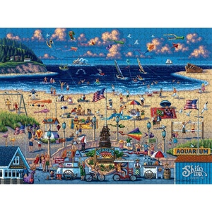 image:imageBuffalo Games Eric Dowdle Seaside USA 1000 Piece Jigsaw Puzzle  2675 x 1925 in Multicolor  1000 Piece Puzzles for Adults  Beach Scene amp FullColor Poster  Relaxing Family Activity