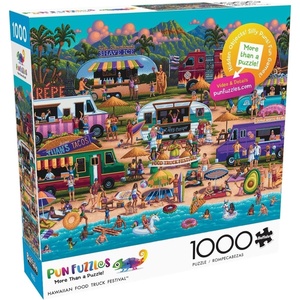image:imageBuffalo Games Hawaiian Food Truck Festival Jigsaw Puzzle  1000 Pieces 2675 x 1975 in Hawaii Puzzle  Beach Design 1000 Pieces  Travel Activity for Adults  FullSize Reference PosterClassic