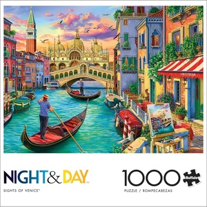 image:imageBuffalo Games Image World  Sights of Venice  1000 Piece Jigsaw Puzzle  2675 x 1975 in Rectangular  Scenic Venice View  Adult Puzzles  Bonus Reference Diagram