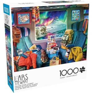 image:imageBuffalo Games Lars Stewart  Iceland Train Journey  1000 Piece Jigsaw Puzzle  2675 x 1975 in  Reference Poster  1000 Piece Puzzle for Adults  Relaxing Activity