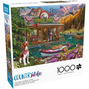 image:imageBuffalo Games Lena Country Life Floating Country Store 1000 Piece Jigsaw Puzzle  2675 x 1975 in  Jigsaw Puzzles for Adults  Includes Full Color Poster  Focus amp Relaxation