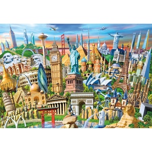 image:imageBuffalo Games World Landmarks 2000 Piece Jigsaw Puzzle  385 x 265 in Ages 14  2000 Piece Puzzles for Adults  Sturdy Laser Cut Segments  Bonus Poster