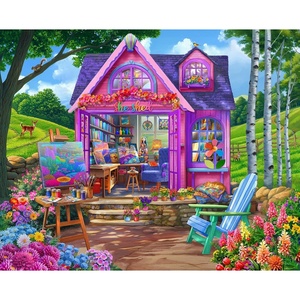 image:imageCEACO 500 Piece Jigsaw Puzzle  She Shed Studio 26 x 19 in  HighRes Floral Art amp Interlocking Flower Puzzle  Relaxing 500Piece Focus Set for Adults  EZ2Hold for Easy Grip Assembly