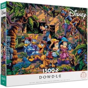 image:imageCEACO Mickey amp Friends Exploring the Jungle Jigsaw Puzzle  1500 Pieces 385 x 265 in  Challenging Jigsaw Puzzles for Adults