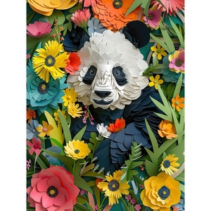 image:imageCeaco  750 Piece Jigsaw Puzzle  Jim Zuckerman  Textured  Paper Panda  Relaxing and Fun Activity for Adults