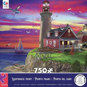 image:imageCeaco  Chris Bigelow  Lighthouse Point  750 Piece Jigsaw Puzzle