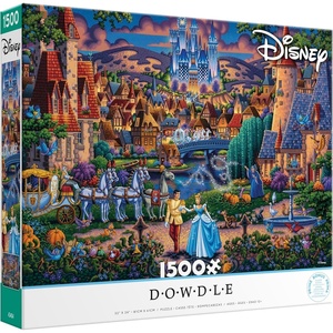 image:imageCeaco  Disney  Dowdle  Cinderellas Enchanted Evening  1500 Piece Jigsaw Puzzle  Colorful Puzzle for Adults  PrecisionCut Pieces Beautiful Artwork and Hours of Relaxing Fun