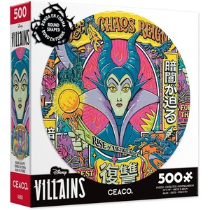 image:imageCeaco  Disney  Villains  Maleficent  500 Piece Round Jigsaw Puzzle