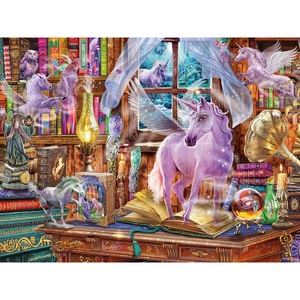 image:imageCeaco  Glow in The Dark  Unicorn Tails  750 Piece Jigsaw Puzzle