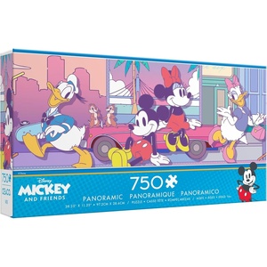image:imageCeaco  Panoramic Series  Disney  Pastel  750 Piece Puzzle  Challenging Puzzle Perfect for Game Nights  Finished Size is 3825 x 1125
