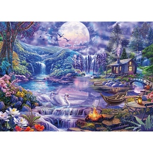 image:imageCeaco  Steve Sundram  Swan Lake Romance  500 Larger Sized Piece Jigsaw Puzzle