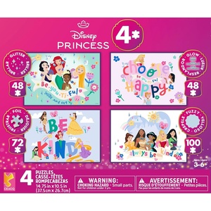 image:imageCeaco 4 in 1 Kids Disney Princess with Effects Multipack Jigsaw Puzzle  Disney  Engaging Puzzles Perfect for Game Nights  Finished Size Varies