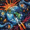 image:imageBuffalo Games  Aja Trier  Galactic Journey  Large Piece Jigsaw Puzzle for Adults  Challenging Puzzle Perfect for Game Nights  Finished Size is 2125 x 1500
