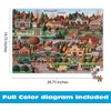 image:imageBuffalo Games  Charles Wysocki Labor Day in Bungalowville 1000 Piece Jigsaw Puzzle for Adults  PrecisionCut Pieces Beautiful Artwork and Hours of Relaxing Fun  Silver Accented Collectible Box