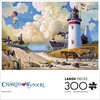 image:imageBuffalo Games Oversized Puzzle Belly Warmers by Charles Wysocki 300 Piece Jigsaw Puzzle for Adults Large Pieces Winter Americana Scene with Reference PosterDreamers