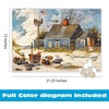 image:imageBuffalo Games Oversized Puzzle Belly Warmers by Charles Wysocki 300 Piece Jigsaw Puzzle for Adults Large Pieces Winter Americana Scene with Reference PosterPeddlers Hope Chest