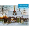 image:imageBuffalo Games Oversized Puzzle Belly Warmers by Charles Wysocki 300 Piece Jigsaw Puzzle for Adults Large Pieces Winter Americana Scene with Reference PosterBelly Warmers