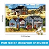 image:imageBuffalo Games Oversized Puzzle Belly Warmers by Charles Wysocki 300 Piece Jigsaw Puzzle for Adults Large Pieces Winter Americana Scene with Reference PosterDevilstone Harbor