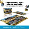 image:imageBuffalo Games Oversized Puzzle Belly Warmers by Charles Wysocki 300 Piece Jigsaw Puzzle for Adults Large Pieces Winter Americana Scene with Reference PosterDevilstone Harbor