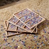image:imageBuffalo Games Puzzle Table  40 x 31 in 2000Piece Capacity Wood  Puzzle Board with Drawers  Jigsaw Assembly Surface  Portable Piece Organizer TraysJumbo Puzzle Table