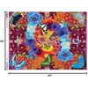 image:imageCeaco  Kaleidoscope Butterflies  300 Oversized Piece Jigsaw Puzzle by Ann Jasperson  Floral and Butterfly Puzzle for Adults with Bonus Poster  24 x 18