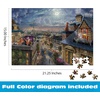 image:imageCeaco  Large Piece Jigsaw Puzzle  Disney  Kinkade  Love Under the Moon  Relaxing and Fun Activity for Adults