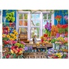 image:imageCeaco  Large Piece Jigsaw Puzzle  Steve Crisp  Flower Shoppe  Relaxing and Fun Activity for Adults