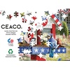 image:imageCeaco  Large Piece Jigsaw Puzzle Larry Jones  Patriotic Birdhouse  Relaxing and Fun Activity for Adults