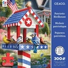 image:imageCeaco  Large Piece Jigsaw Puzzle Larry Jones  Patriotic Birdhouse  Relaxing and Fun Activity for Adults