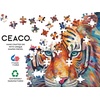 image:imageCeaco  Tiger Colors  300 Piece Jigsaw Space Saver Puzzle  Puzzles for Smaller Spaces and Surfaces