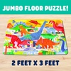 image:imageChuckle amp Roar Dinosaur Jumbo Floor Puzzle  50 Piece 24 x 36 in Ages 46  GlowintheDark Kids Puzzle  EasyGrip Jumbo Pieces  ScreenFree PlayDino Glow