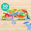 image:imageChuckle amp Roar Dinosaur Jumbo Floor Puzzle  50 Piece 24 x 36 in Ages 46  GlowintheDark Kids Puzzle  EasyGrip Jumbo Pieces  ScreenFree PlayDino Glow