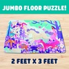 image:imageChuckle amp Roar Dinosaur Jumbo Floor Puzzle  50 Piece 24 x 36 in Ages 46  GlowintheDark Kids Puzzle  EasyGrip Jumbo Pieces  ScreenFree PlayGlitter Fantasy