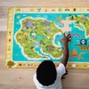 image:imageChuckle amp Roar Dinosaur Jumbo Floor Puzzle  50 Piece 24 x 36 in Ages 46  GlowintheDark Kids Puzzle  EasyGrip Jumbo Pieces  ScreenFree PlayTreasure Hunt